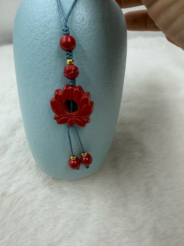 天然辰砂吴遂大将军手机链属蛇虎猴猪佩戴吉祥物