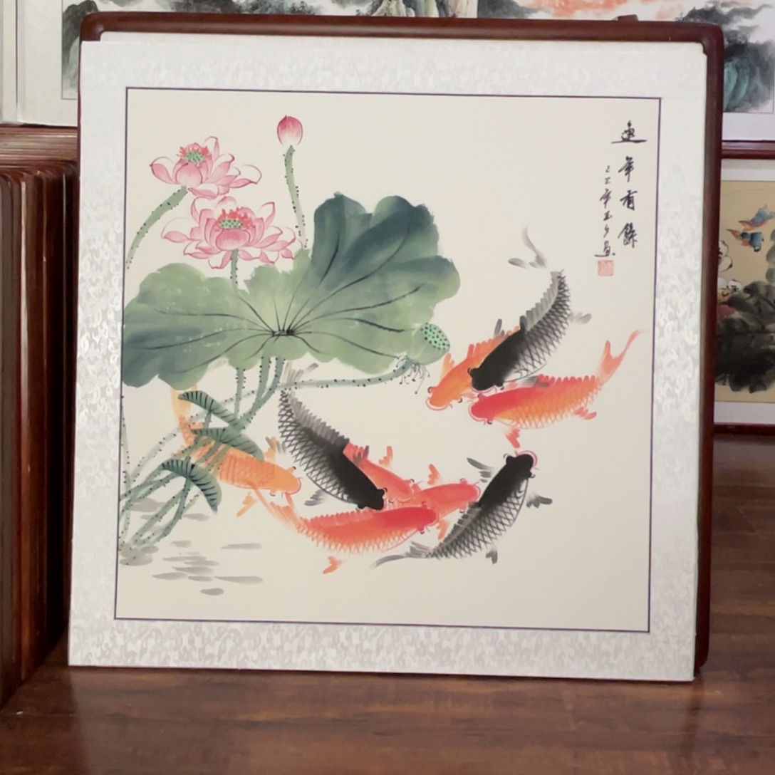 国画带框尺寸83*83厘米