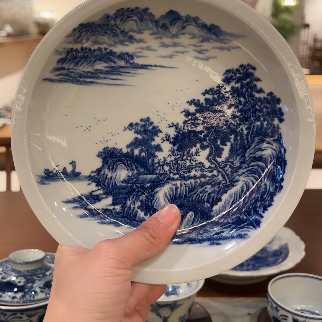 月*妙然天成山水压手杯