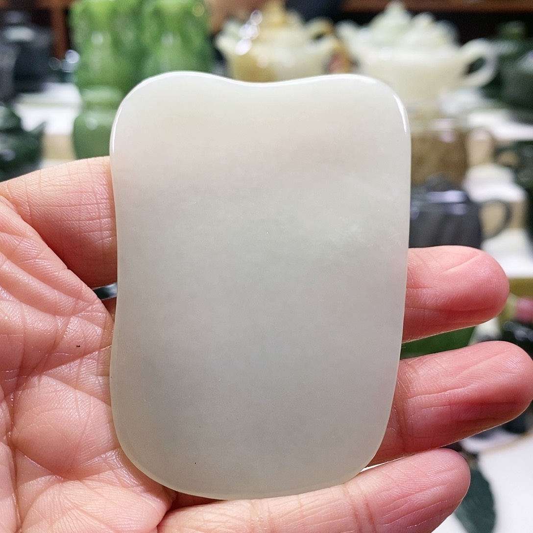 和田玉刮板未镶嵌