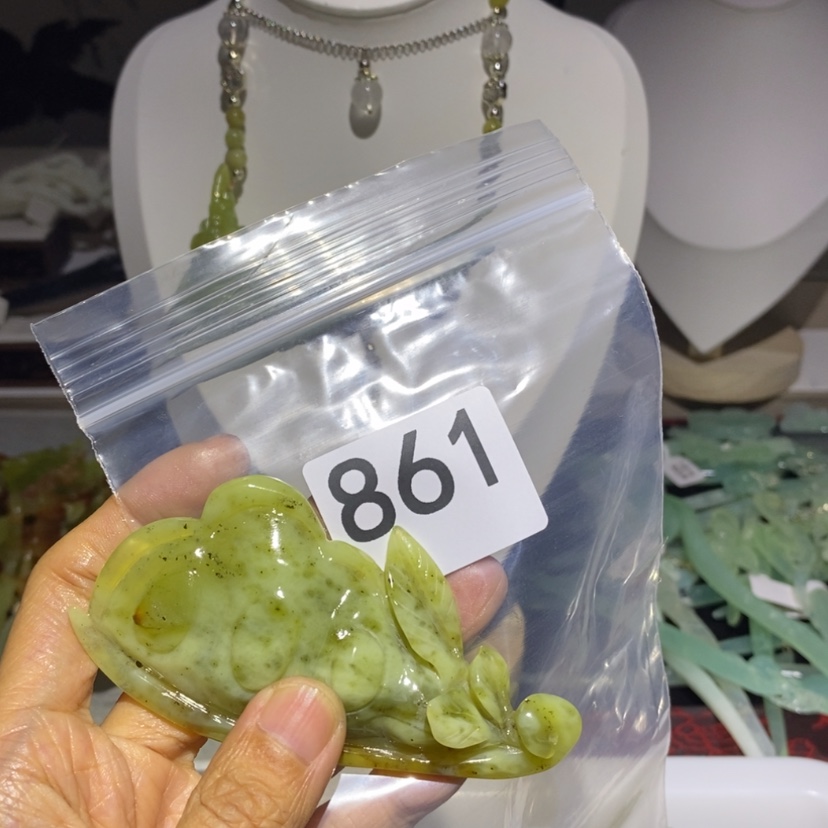 【闪购商品】岫玉发饰未镶嵌邯****家