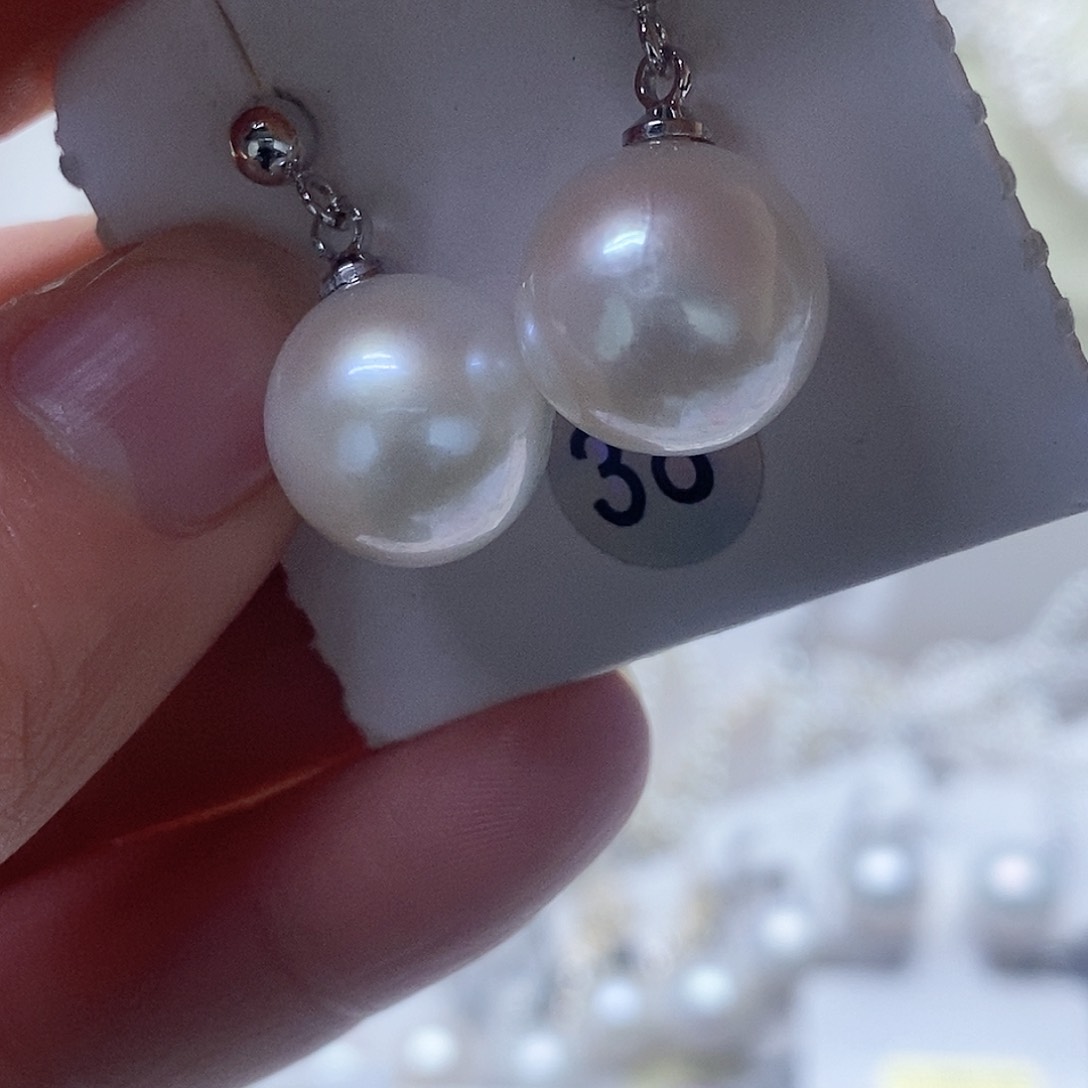 未镶嵌耳钉淡水珍珠