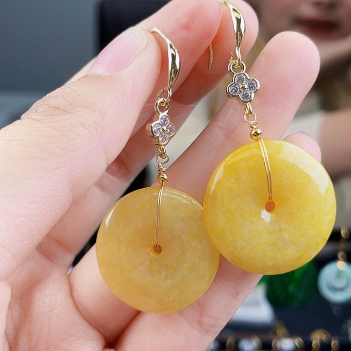 翡翠耳饰未镶嵌饰品