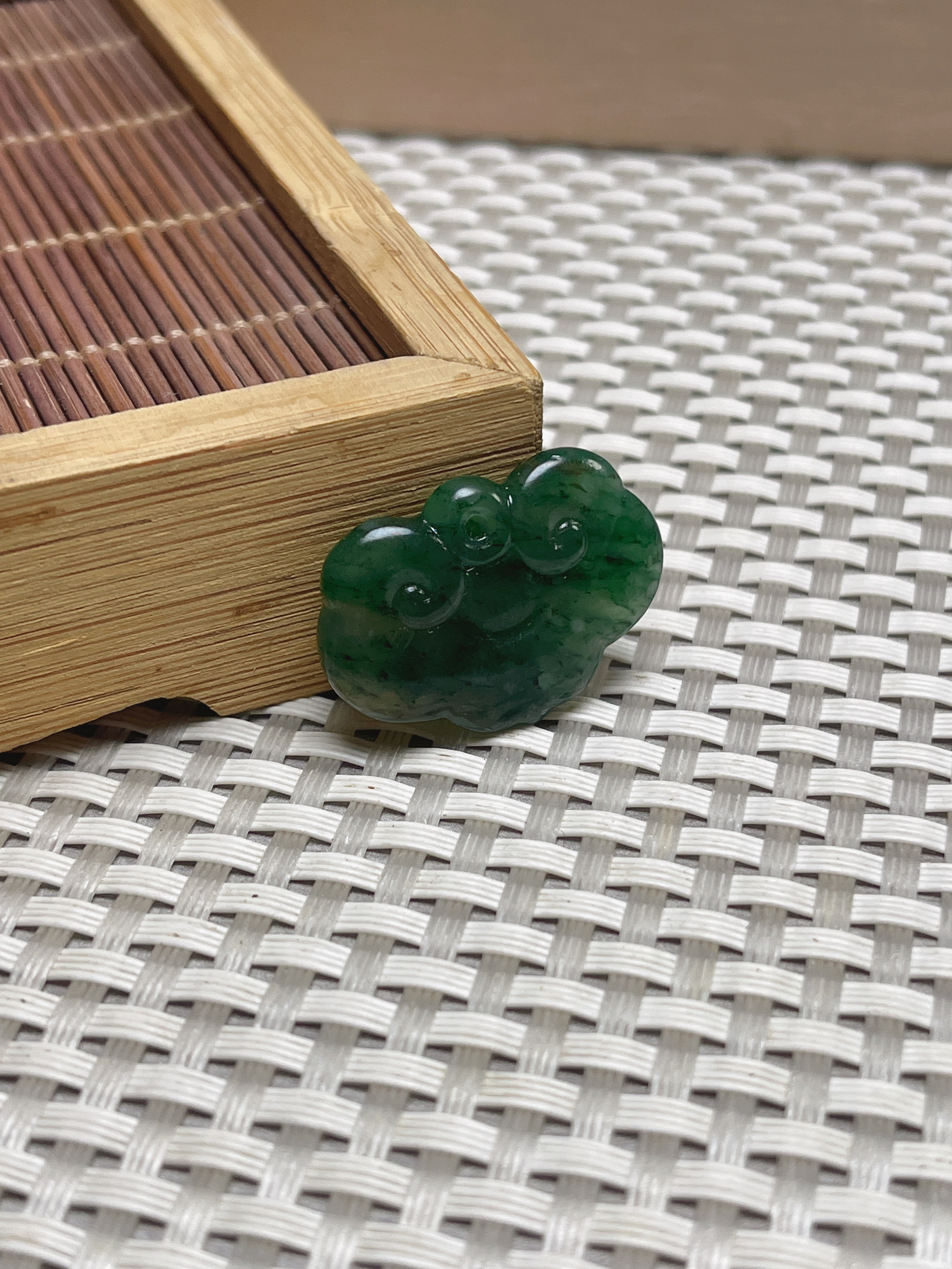 独山玉祥云如意锁长命锁挂件拍一发一多样性发货