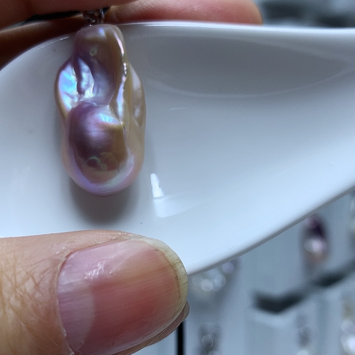 巴洛克银S925镶嵌淡水珍珠