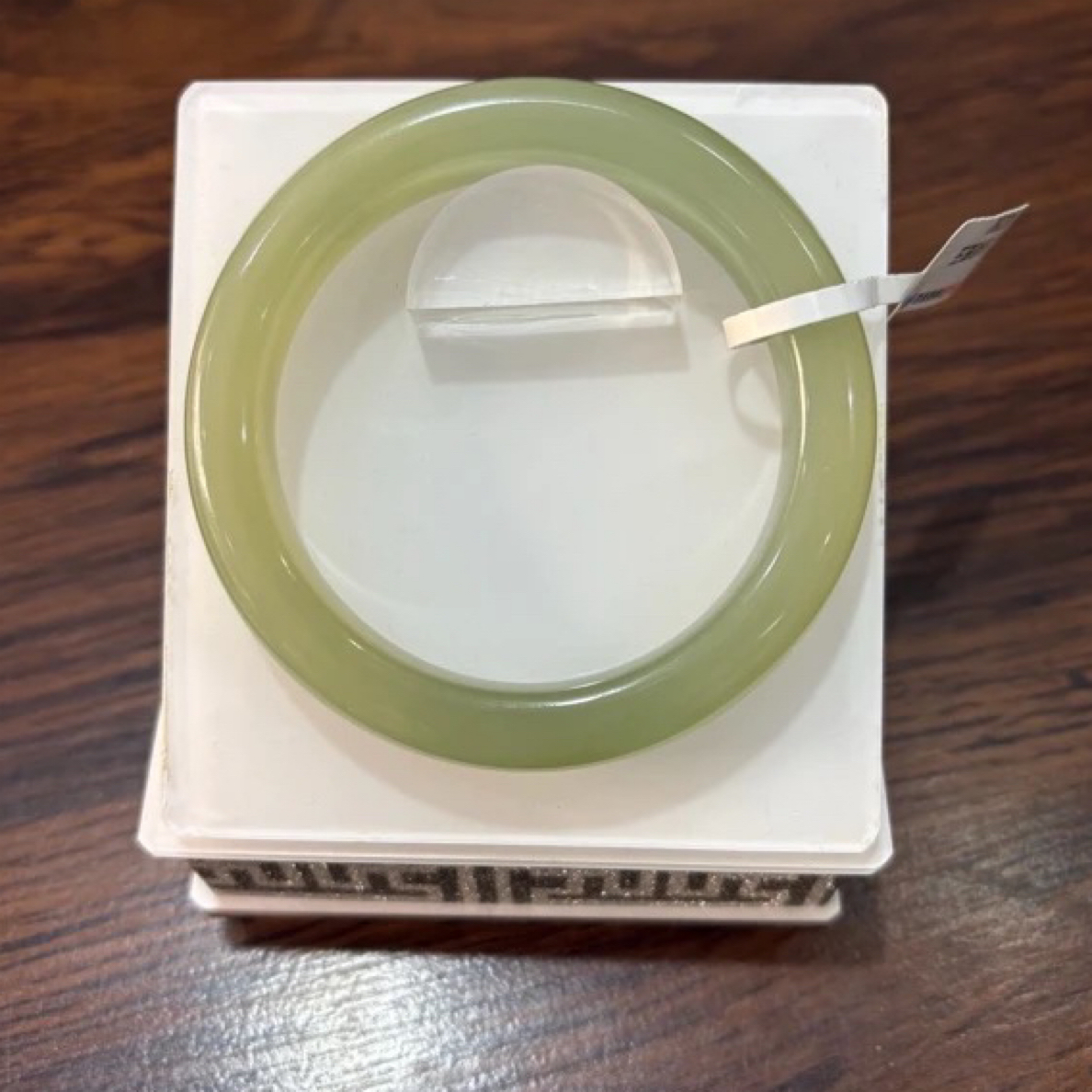 天然和田玉葡萄肉手镯冰底