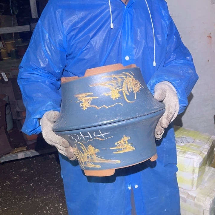 紫砂花盆紫砂花盆和小