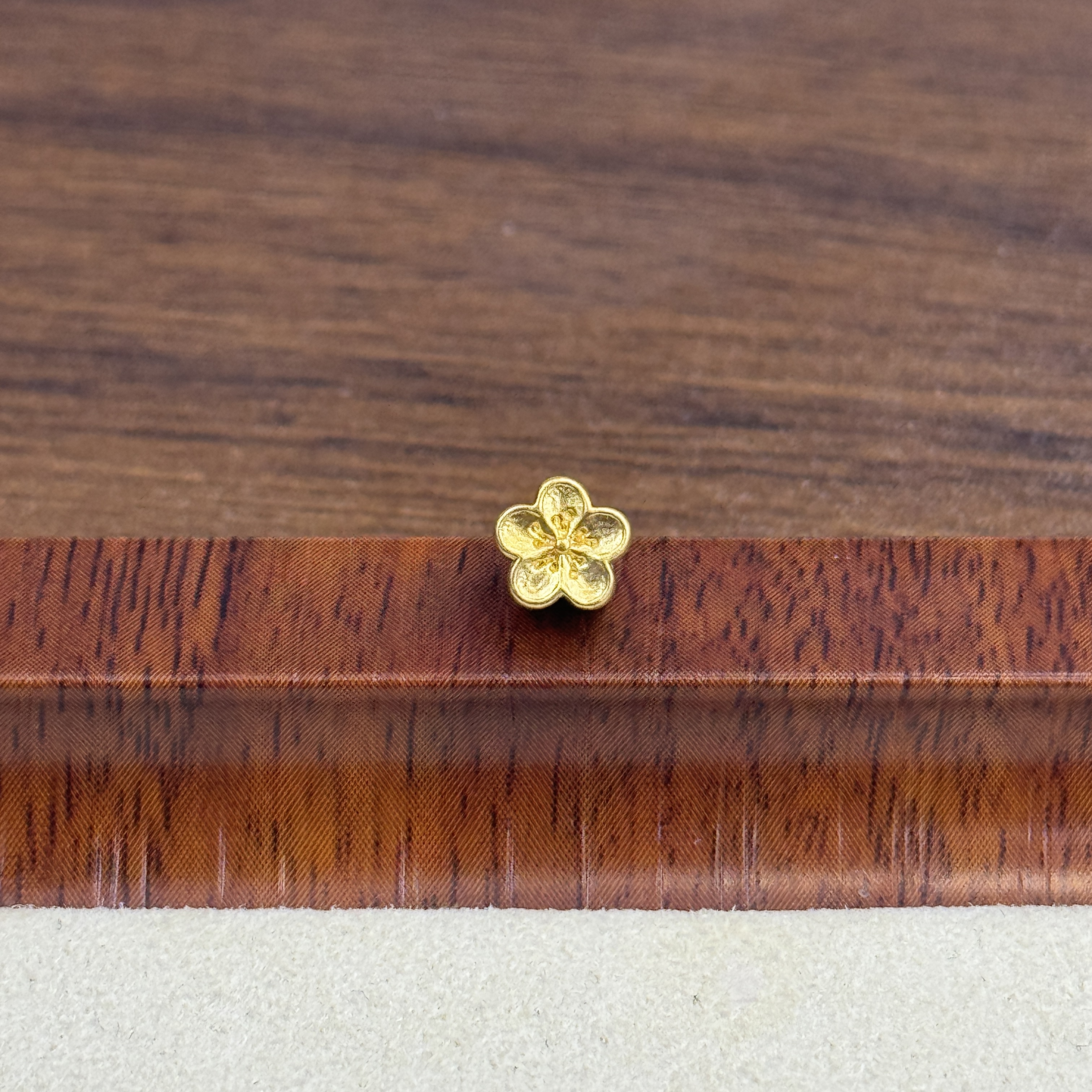 吴芳芳黄金足金999黄金6mm桃花DP0011-080