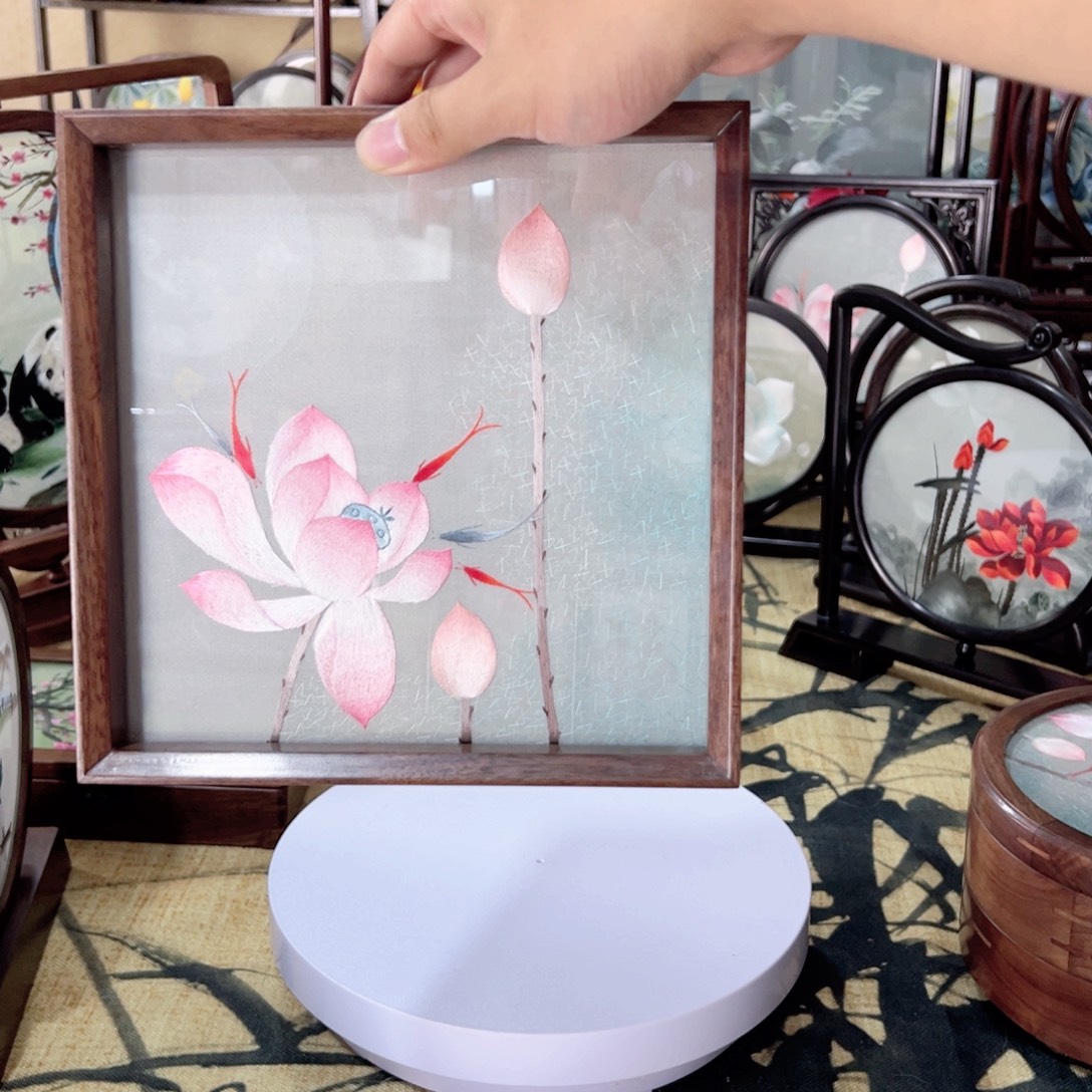 织绣苏绣摆台手工