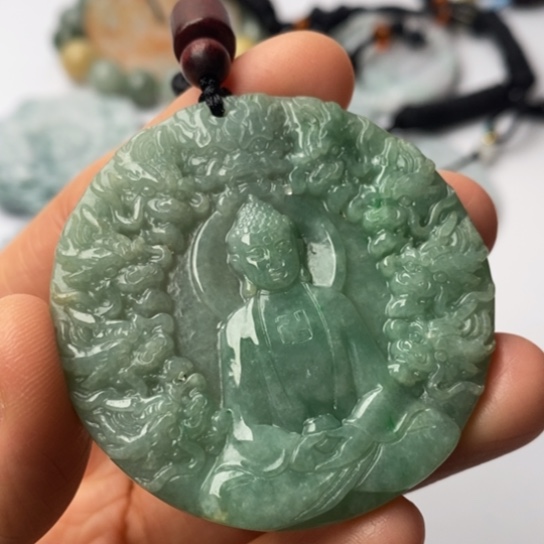 翡翠未镶嵌挂件翡翠