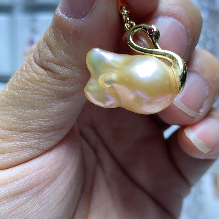 巴洛克未镶嵌淡水珍珠