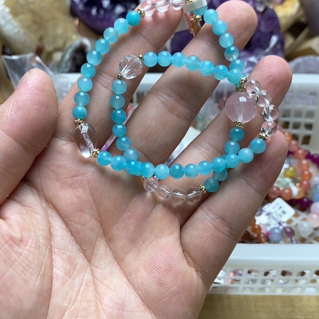 水晶手链未镶嵌天河石