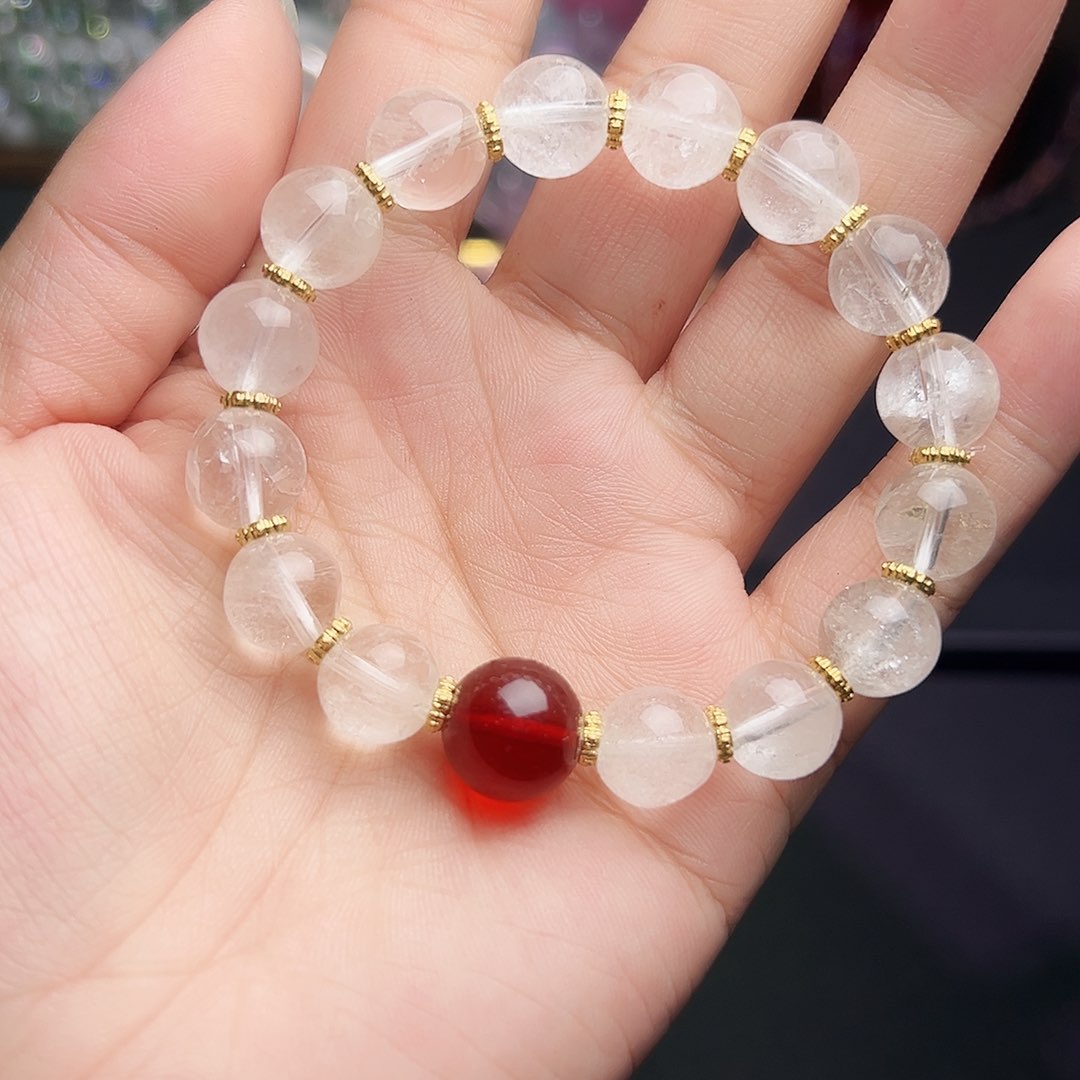 未镶嵌手链水晶白水晶7号