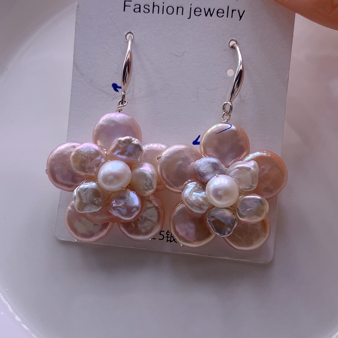 耳饰未镶嵌淡水珍珠