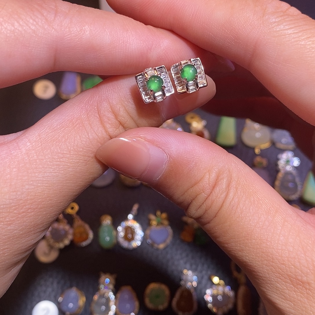 翡翠银S925镶嵌项链