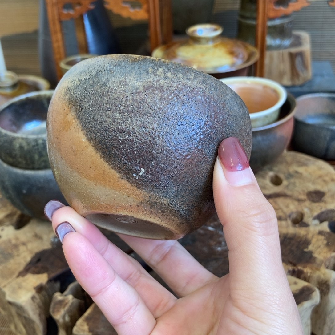 壶Ż****ǵ通红柴烧主人杯主人杯