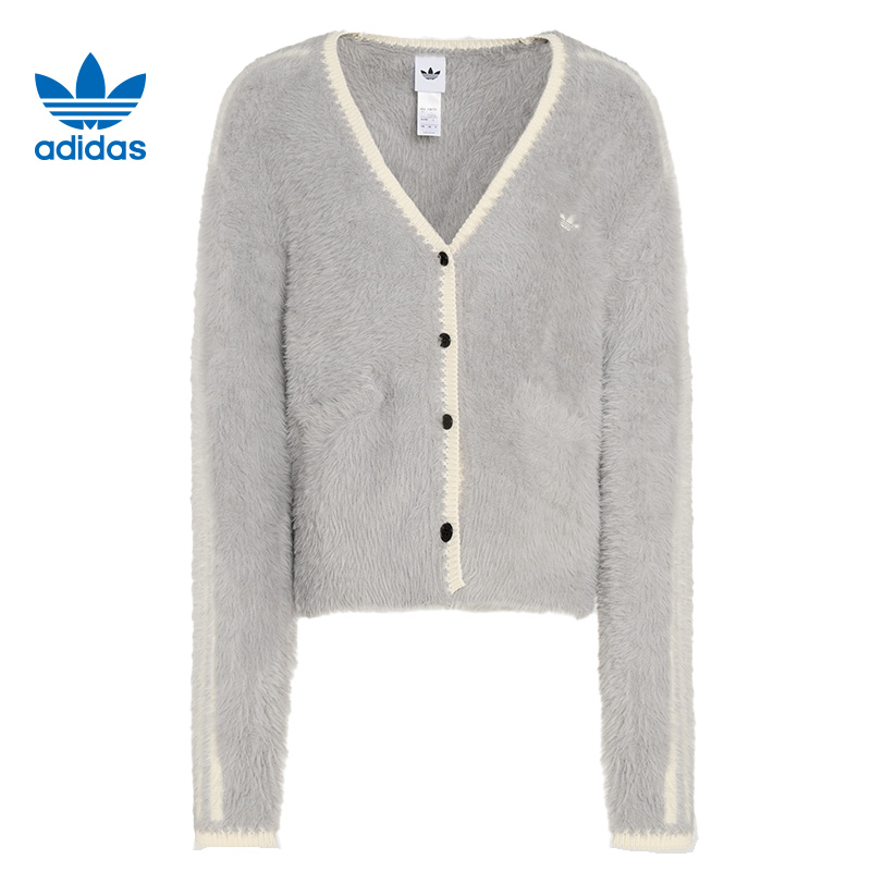 adidas阿迪达斯【华】三叶草女子运动休闲针织开衫外套KT3170