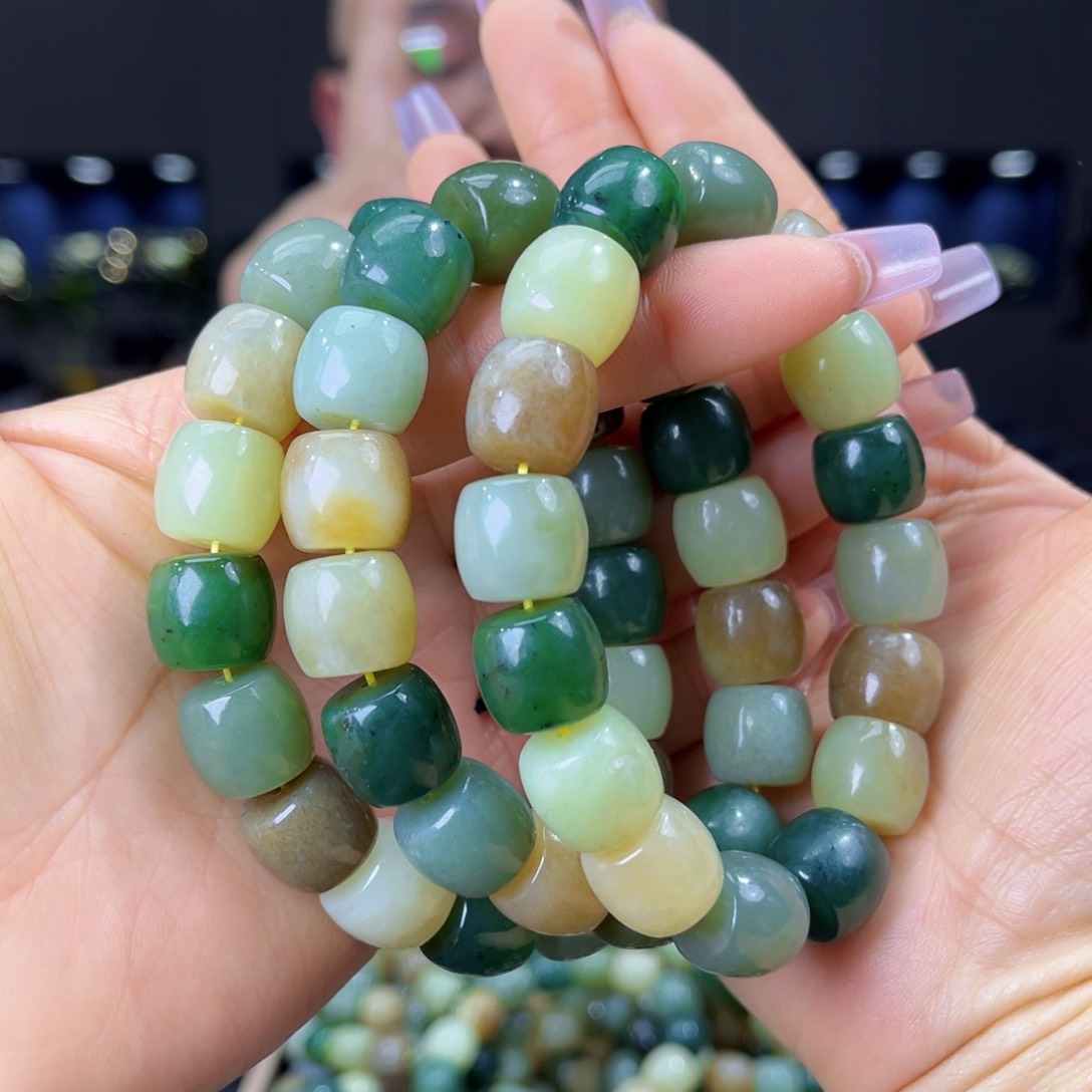 未镶嵌手串和田玉天然和田多宝手串14多样性发货拍一发一