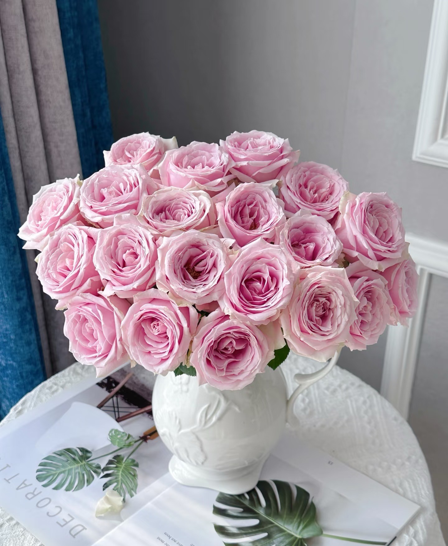 粉红雪山玫瑰产自云南基地直邮