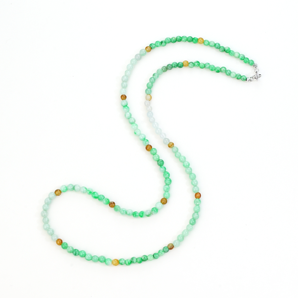 翡翠百搭链（翡翠有平面微瑕，介意慎拍！）45长 46768