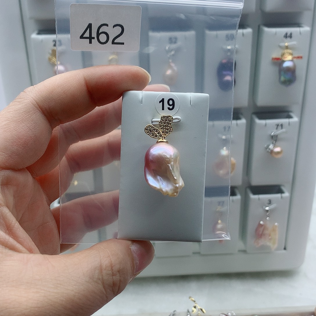 吊坠(不含链)合金淡水珍珠