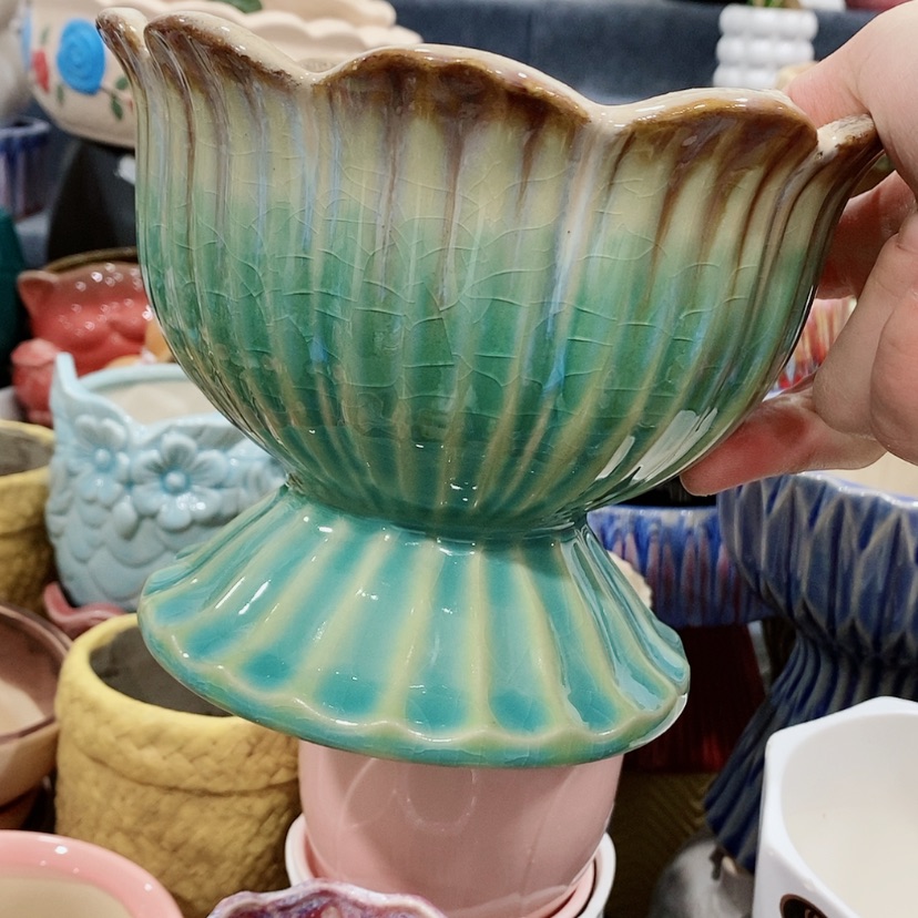 【闪购商品】陶瓷陶瓷花盆，多肉花盆