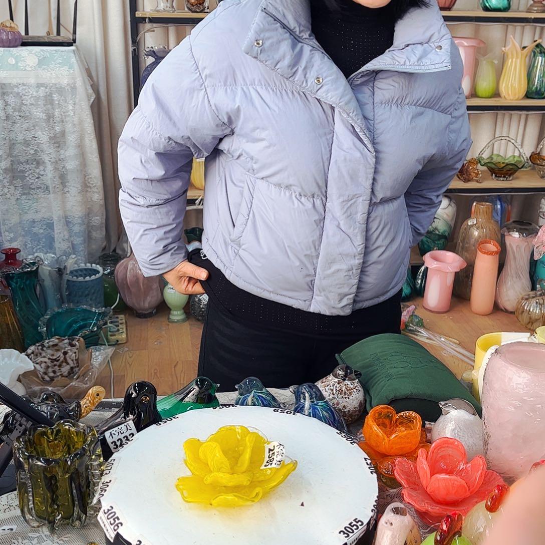 莲花不完美家悦琉璃工艺品