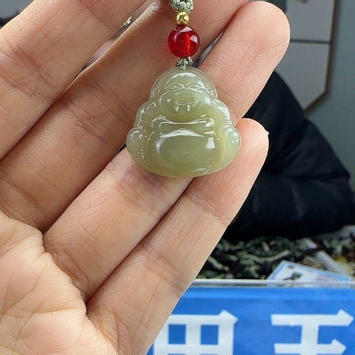 和田玉未镶嵌颈饰20mm