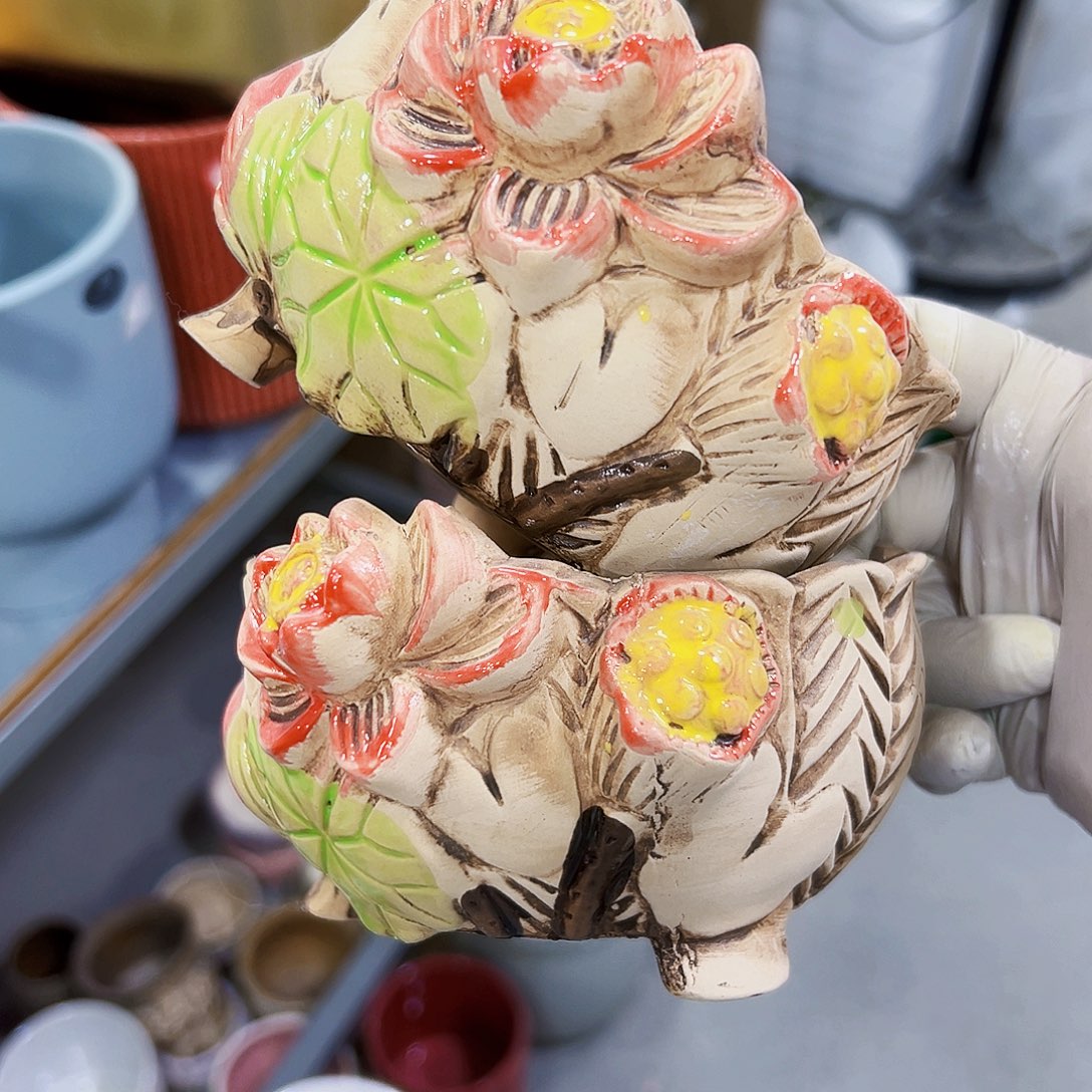 有孔，外贸尾单陶瓷花盆凑单10米包邮