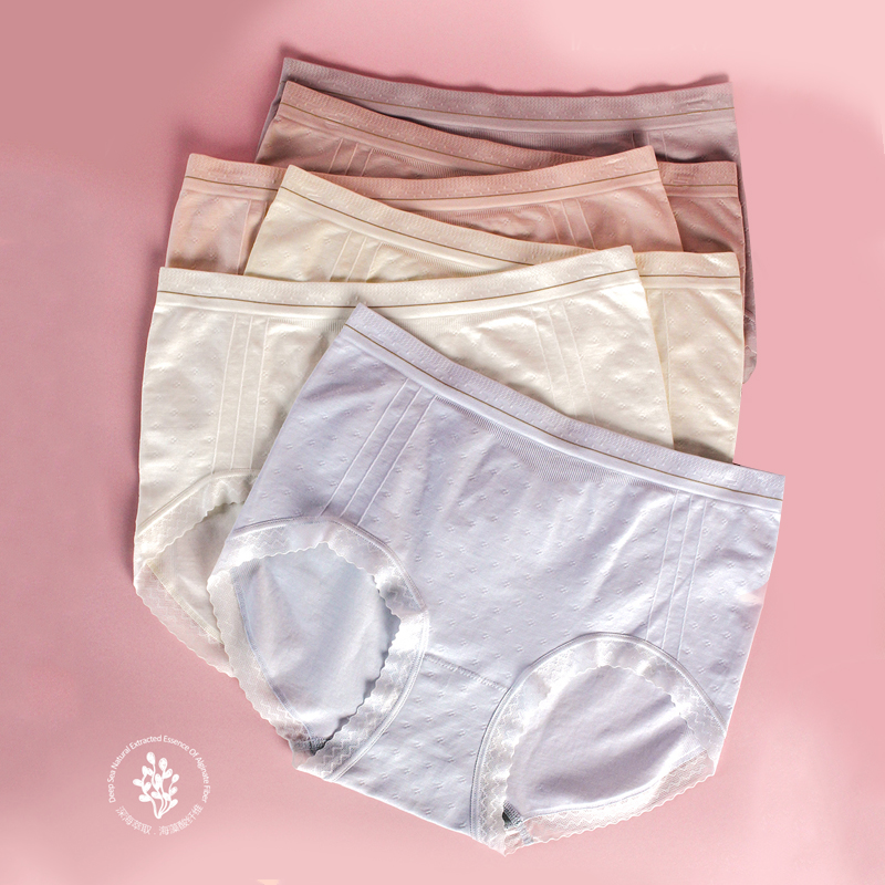 SHJ206【5条装】水点暗纹裤女士内裤