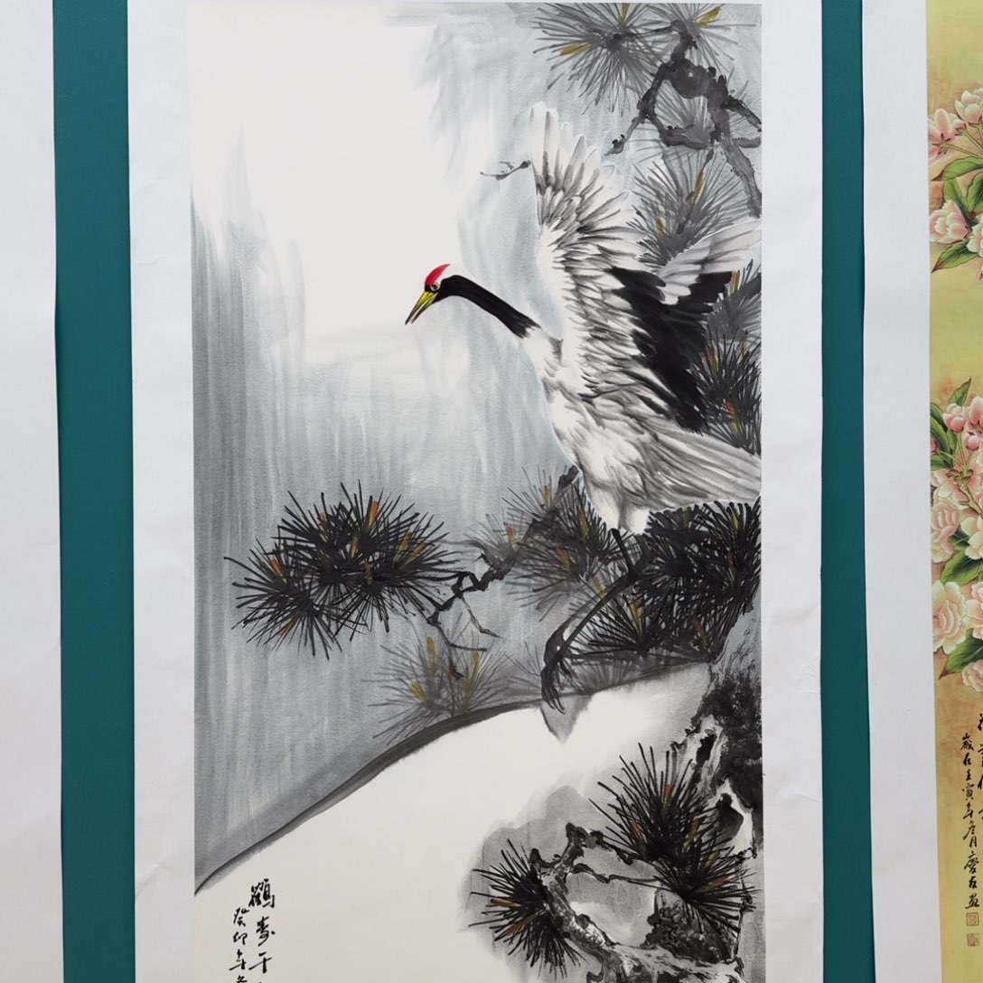 国画n****e李庆友四尺花鸟