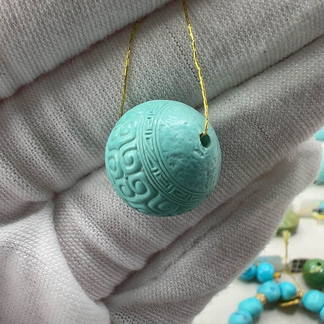 绿松石回纹未镶嵌