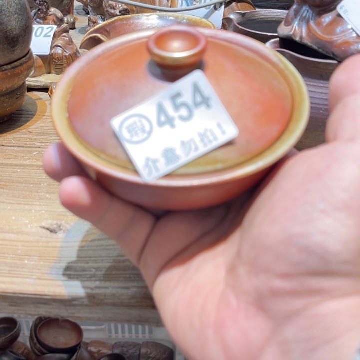纯手工制作工艺（柴烧）裸烧微瑕454