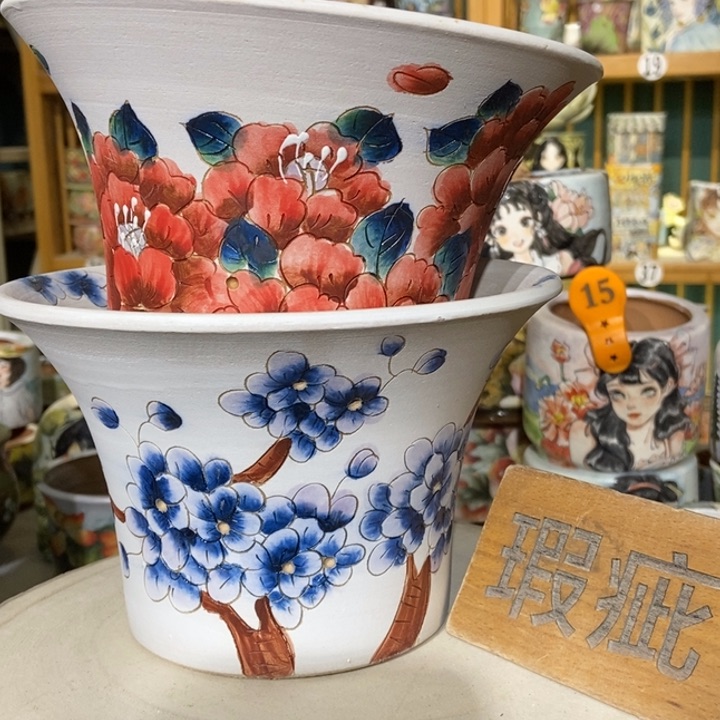 红陶景德镇艺术手绘作品