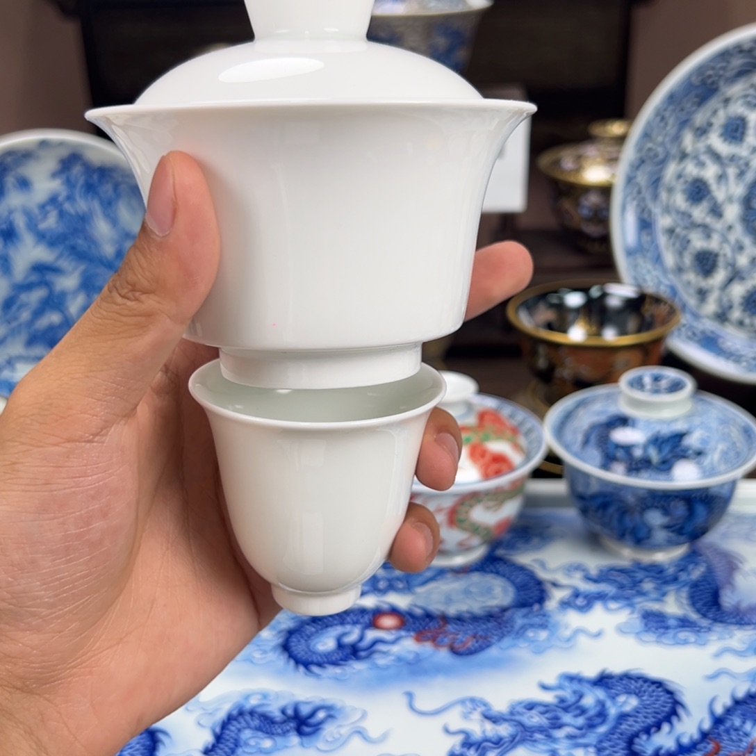 瓷片在***爷景德镇手工手绘陶瓷