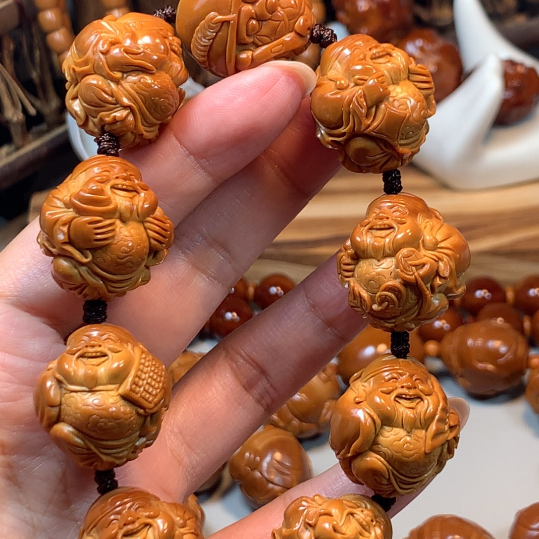 手串/手链橄榄核T*橄榄核八宝财神