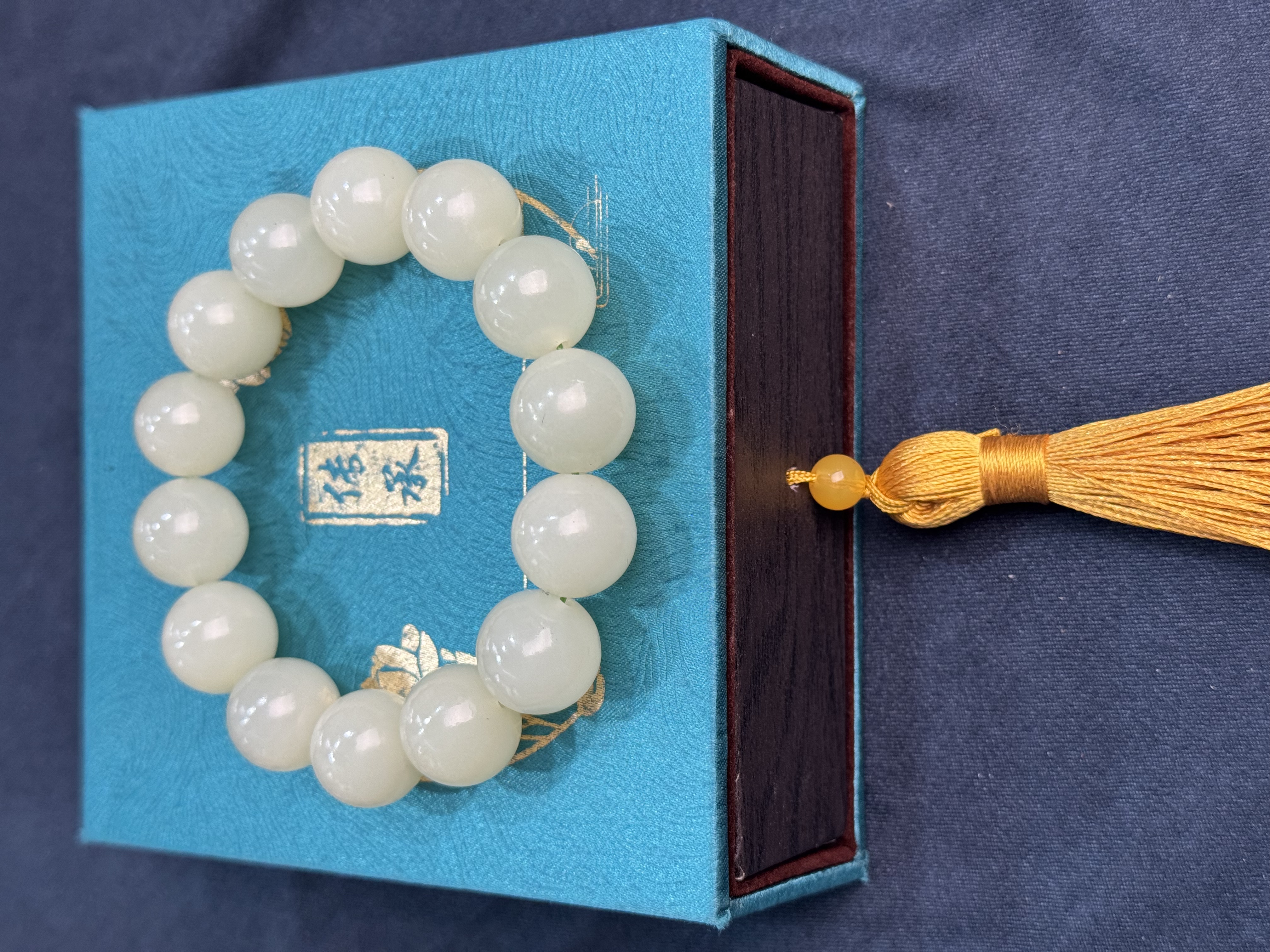 新疆若羌黄口手串16mm