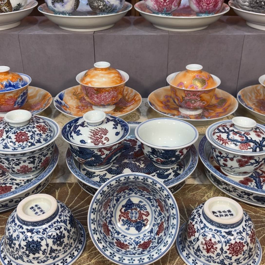 纯手绘仿古茶具自产自销