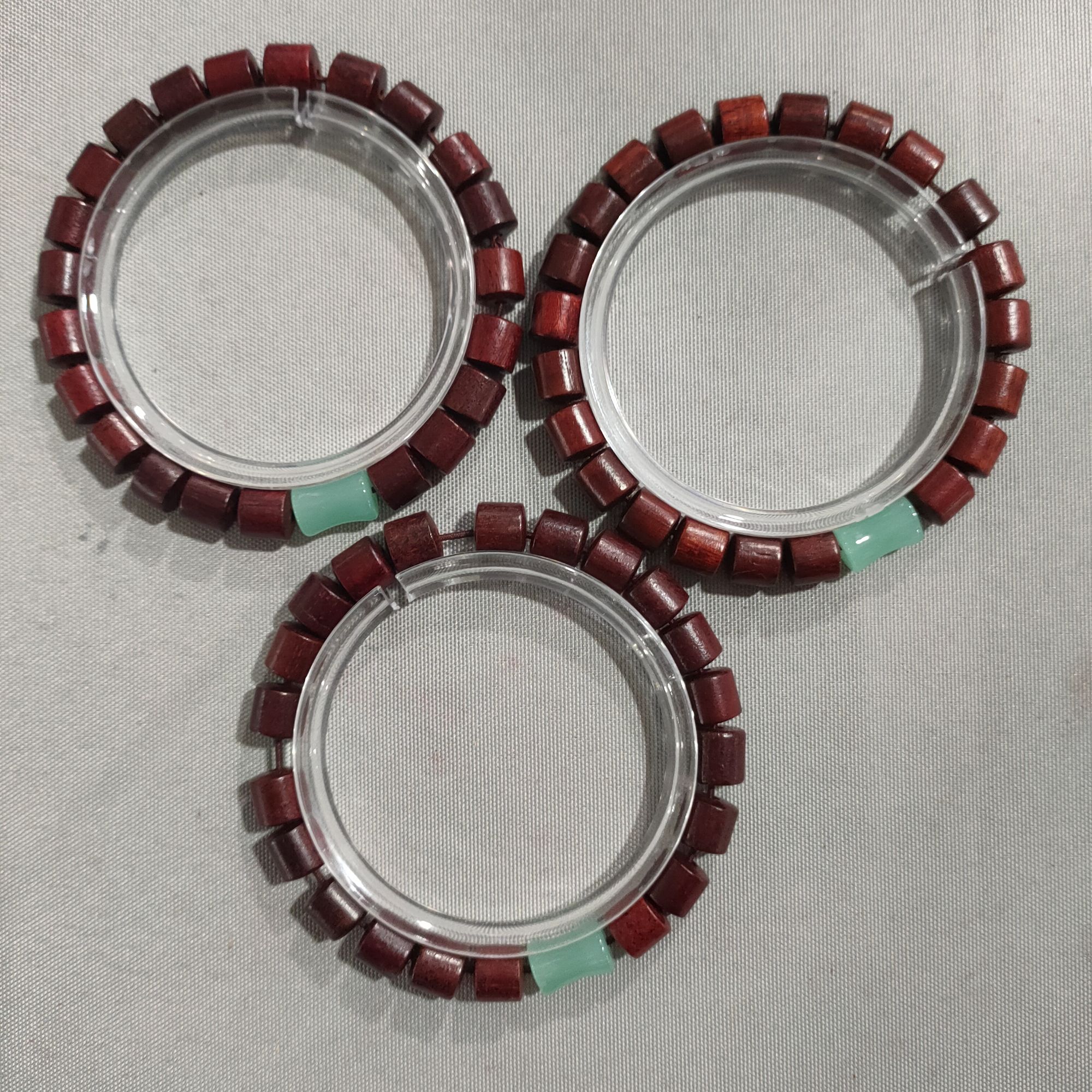 A52 紫檀 卡0.8 直切带配饰单圈手串