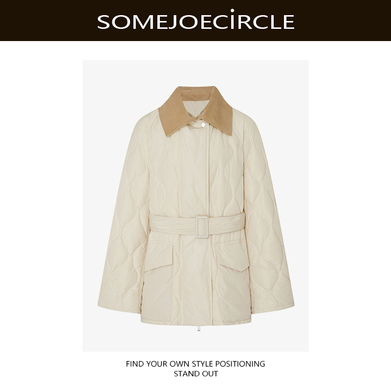 SOMEJOECIRCLE【高圆圆董洁同款】2025冬新款工装棉服外套Z8349