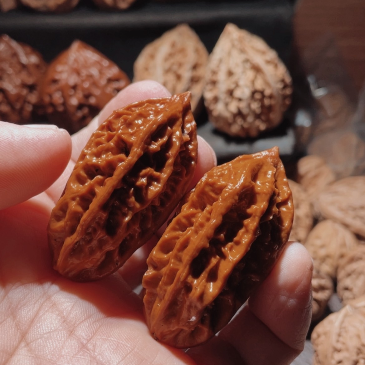 【闪购商品】文玩核桃把件东北楸子7