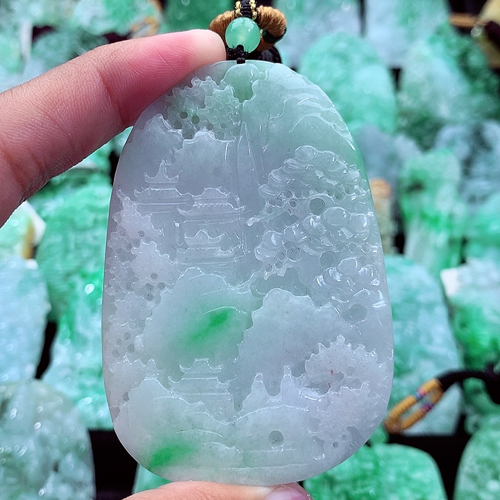翡翠未镶嵌吊坠(不含链)