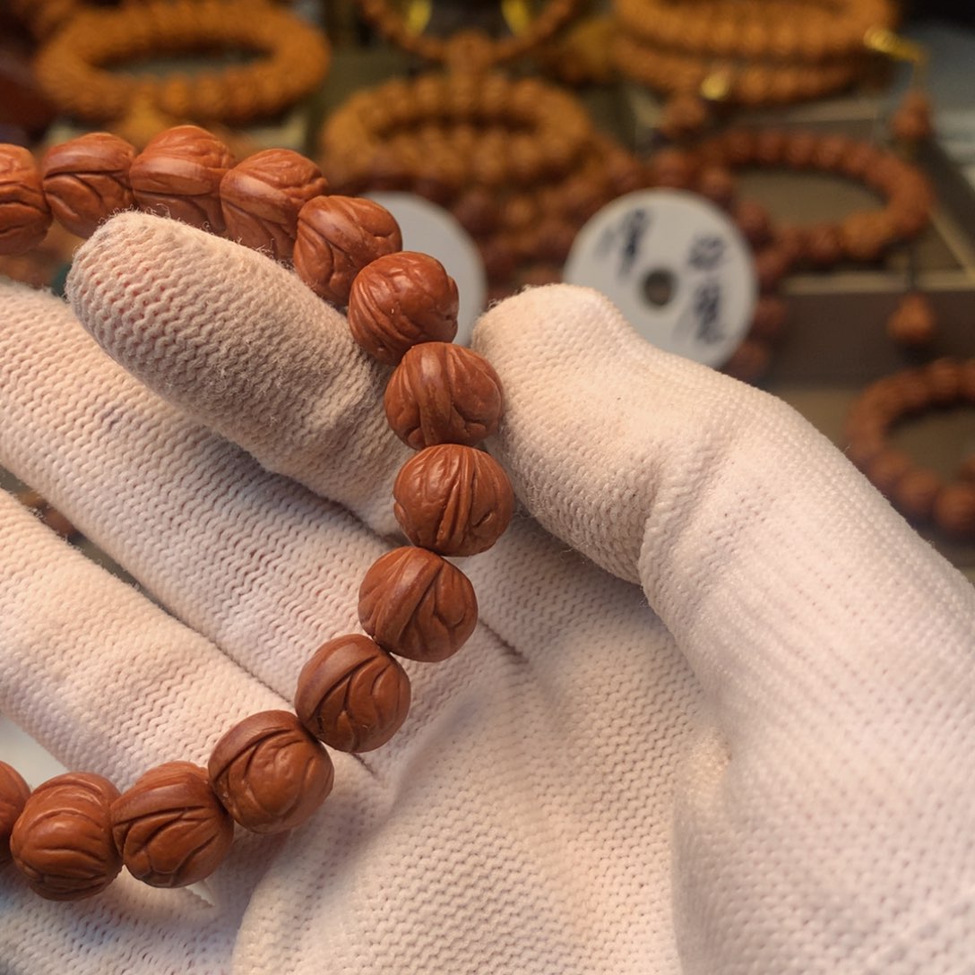 桃核吊坠秦岭龙纹