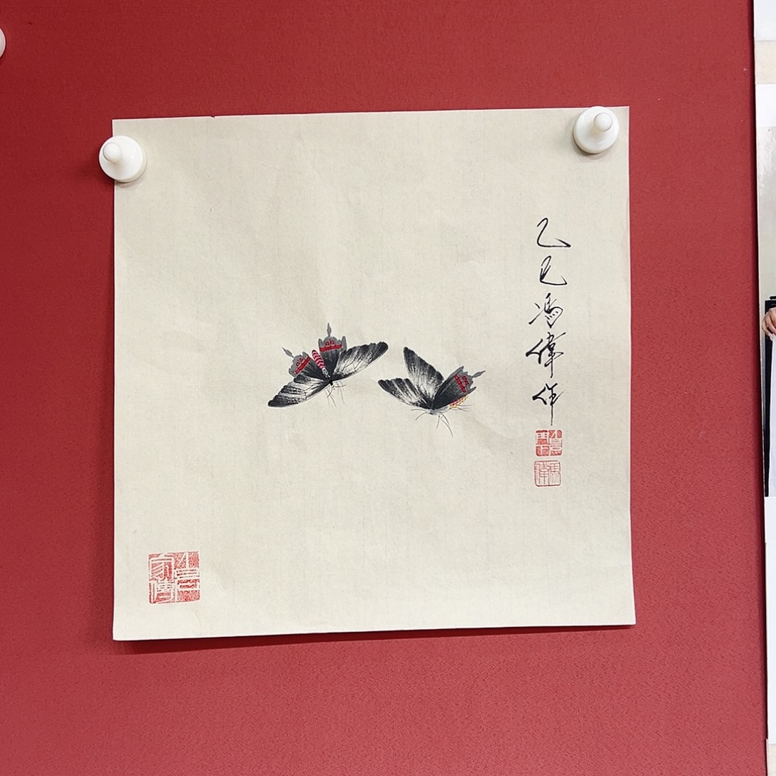 国画冯伟老师手绘作品慧