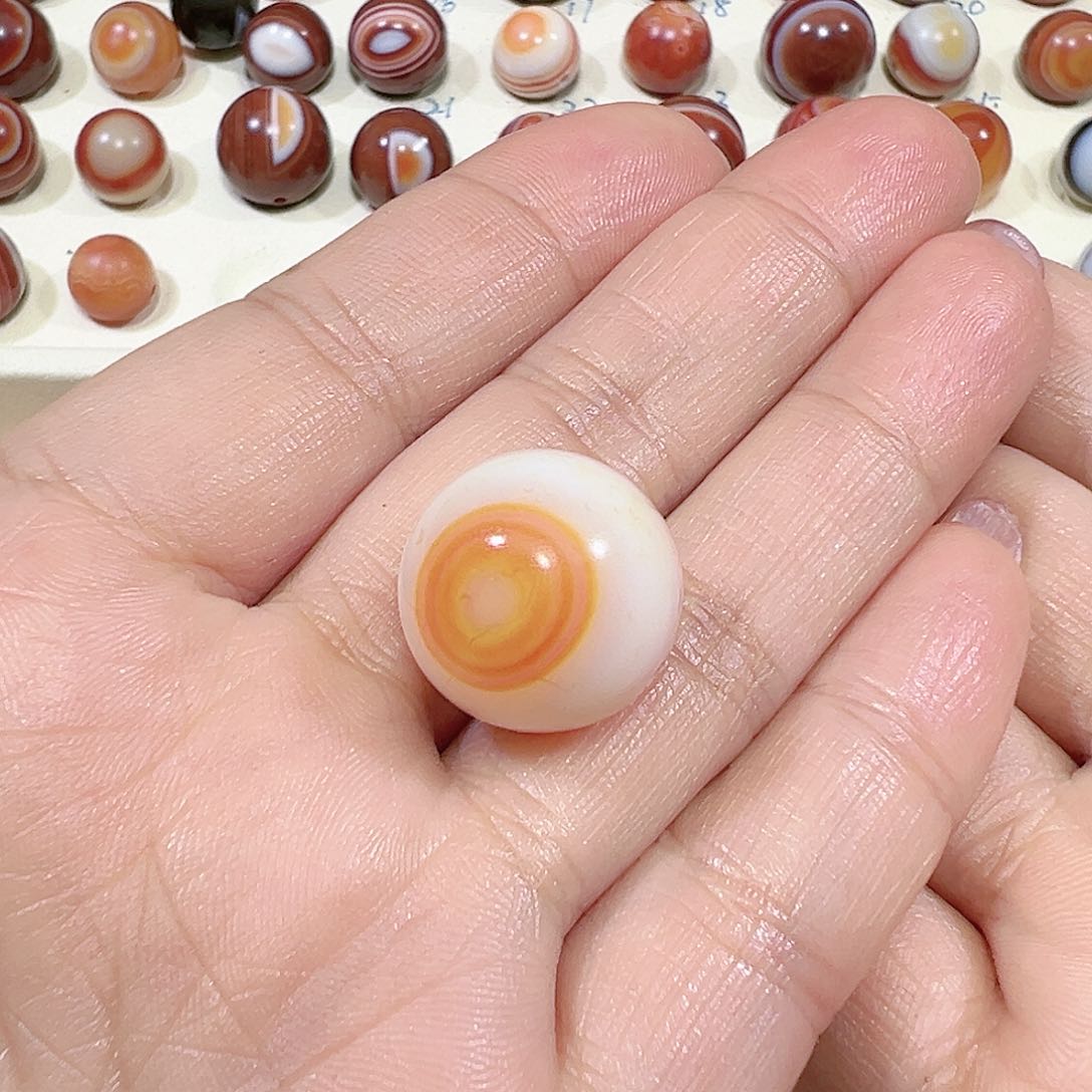 玛瑙/玉髓珠宝半成品未镶嵌18mm