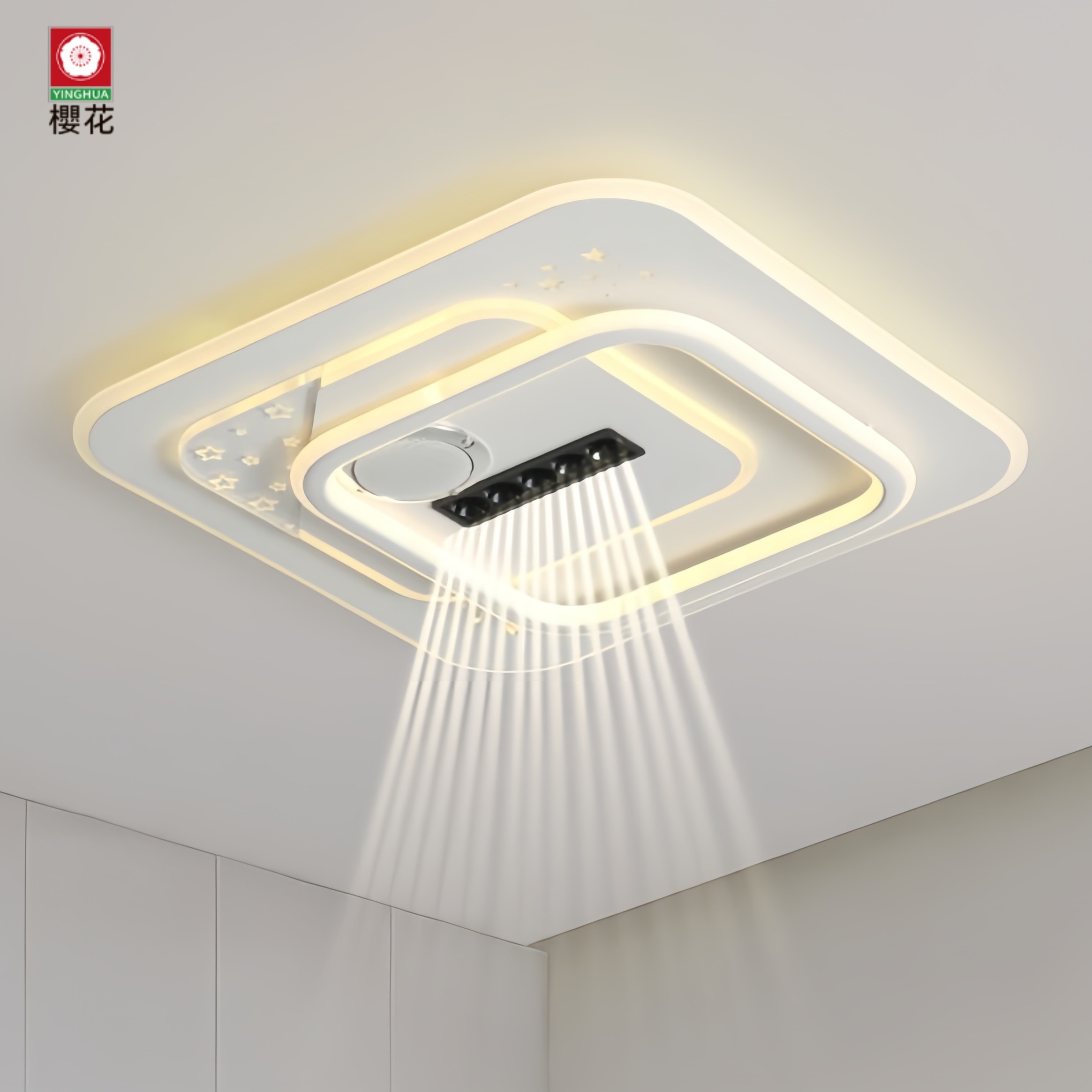 【櫻花照明】音响卧室吸顶灯现代简约LED护眼光
