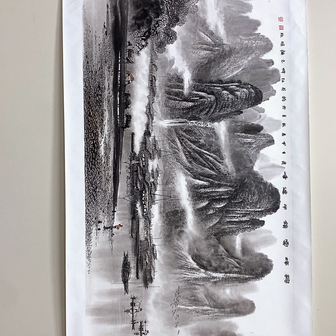 史***阳国画莫桂明四尺精品佳作