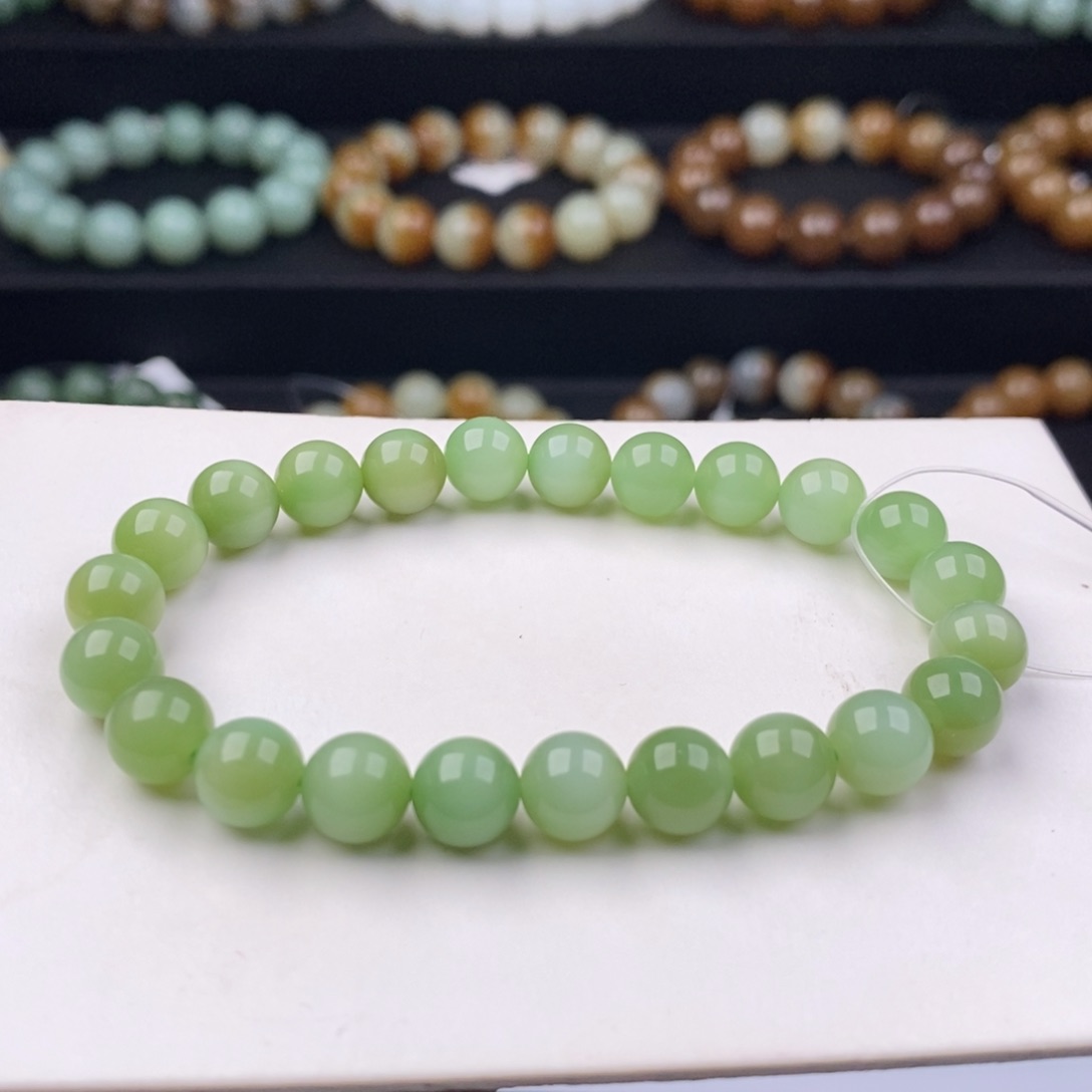 和田玉手串未镶嵌