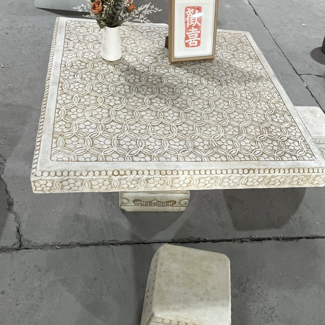 雕刻欧美风见外包装餐厅成套家具欧式亚克力茶几北欧
