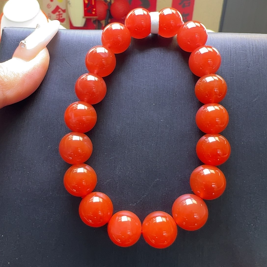 南红玛瑙未镶嵌11mm保山冰红